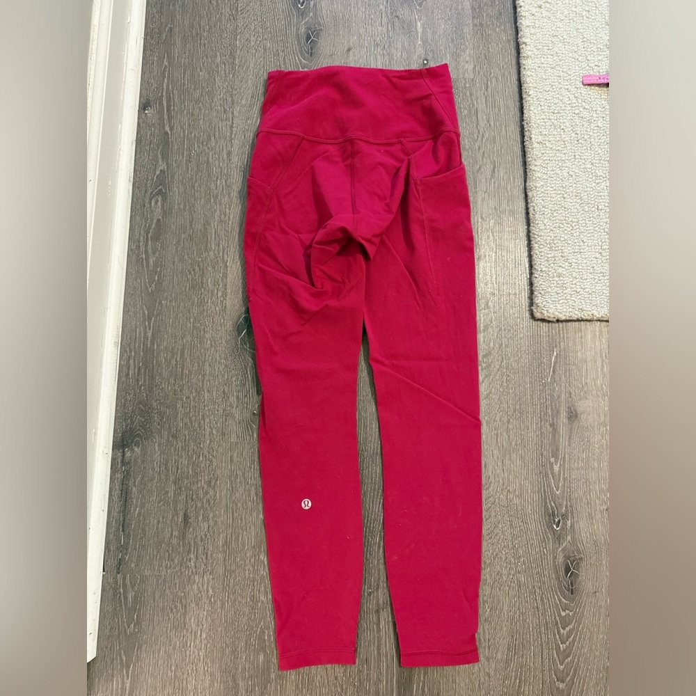 Lululemon Wunder Train High-Rise Tight with Pockets 25" in Passionate - Picture 3 of 8